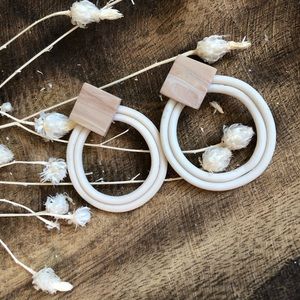 Handmade polymer clay earrings in the style Sue